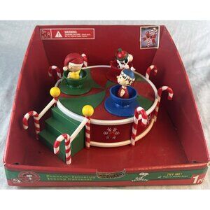 Gemmy Peanuts Teacup Carousel Animated Musical Snoopy Charlie Brown Xmas Decor
